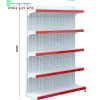 Kệ siêu thị đơn tôn đục lỗ cao 1.8m x dài 1.2m