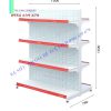 Kệ siêu thị đôi tôn đục lỗ cao 1.5m x dài 1.2m