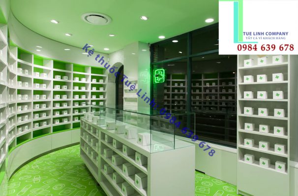 Tổng quan về giá kệ để thuốc cho nhà thuốc Tuệ Linh